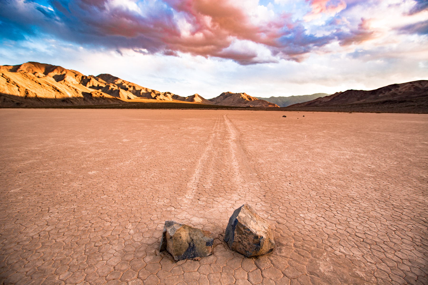 Sunset Racetrack Playa in Death Valley