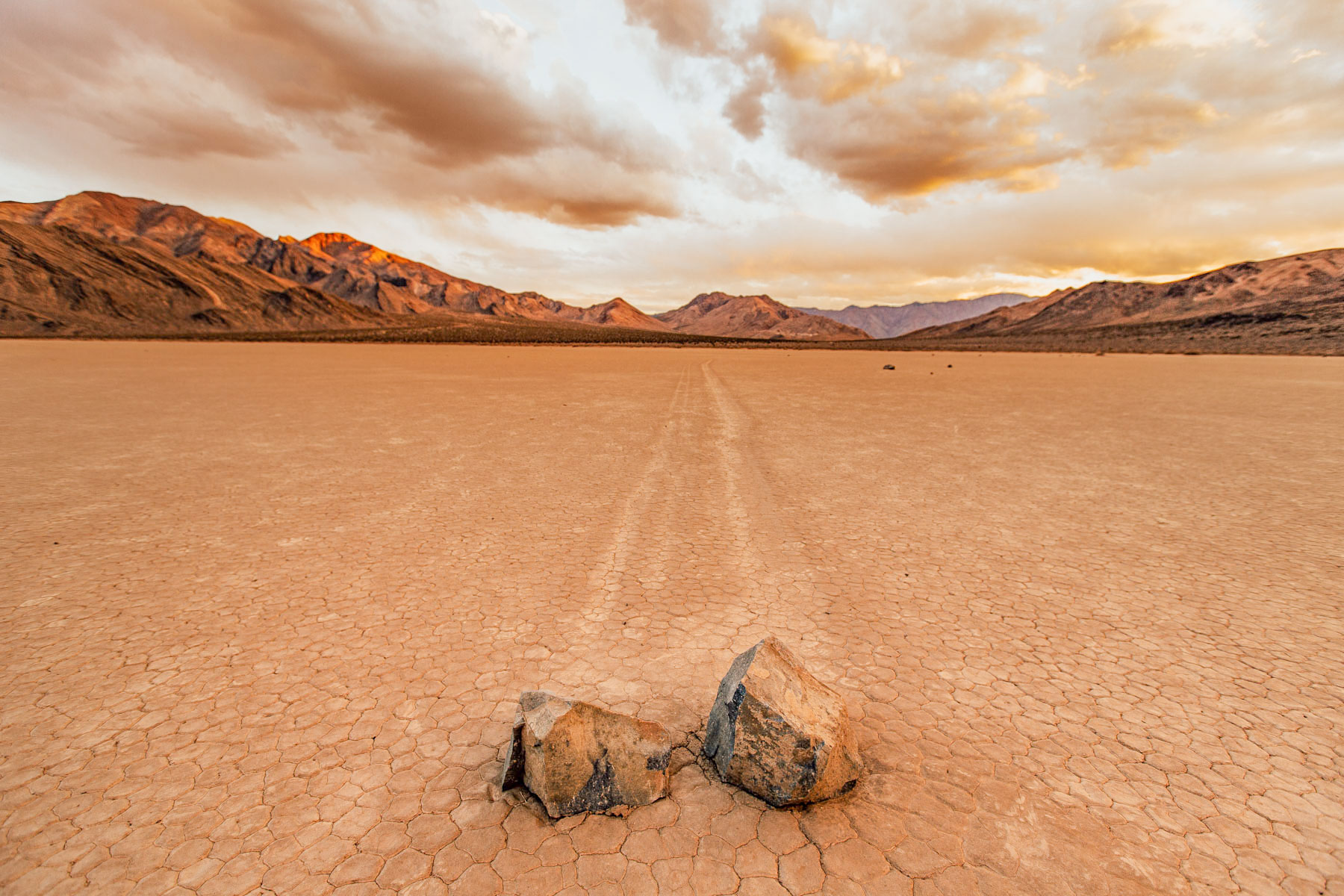 moving rocks in Death Valley National Park
