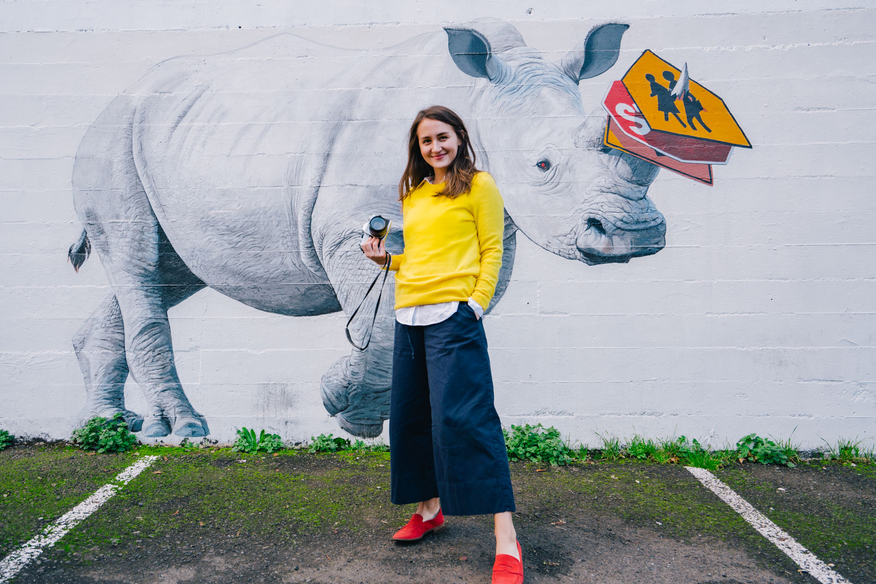 Rhino mural Portland