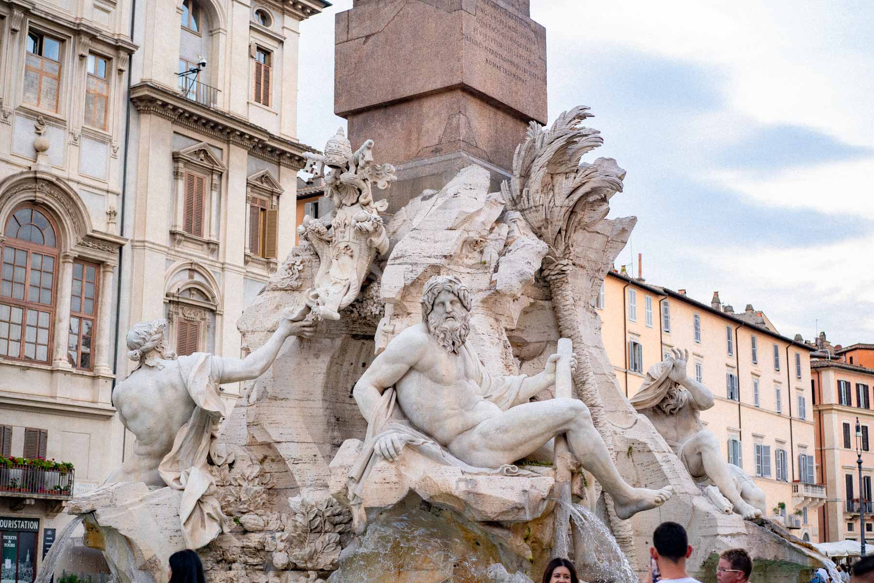 Piazza Navona fountain Rome