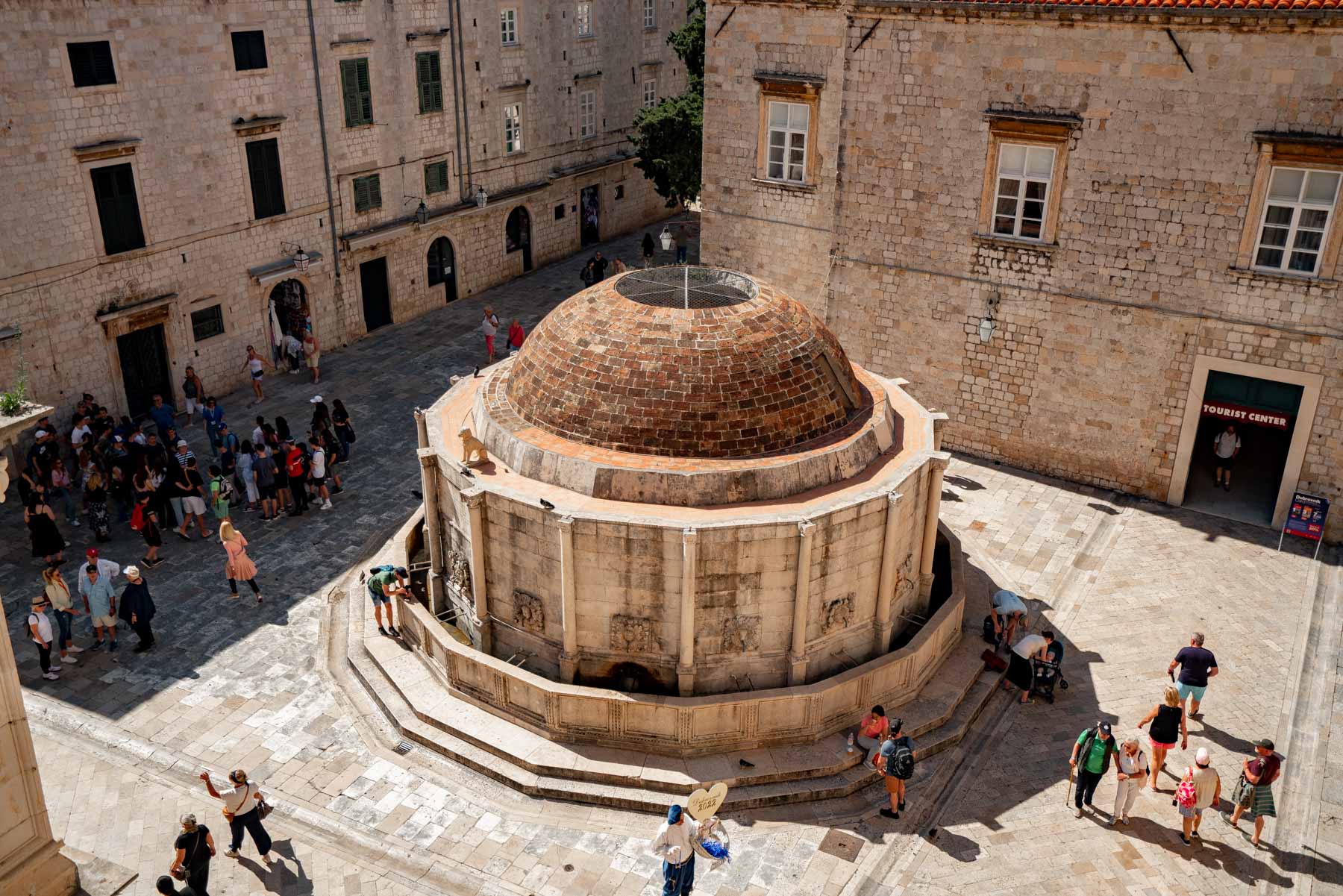 famous fountain in Dubrovnik