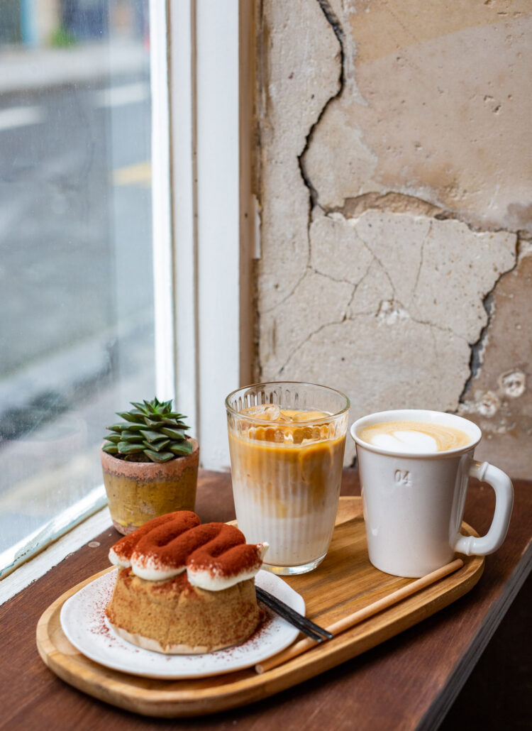 Cafe Jirisan Tiramisu Cheesecake, Iced Coffee and Cappuccino Best Cafes in Paris