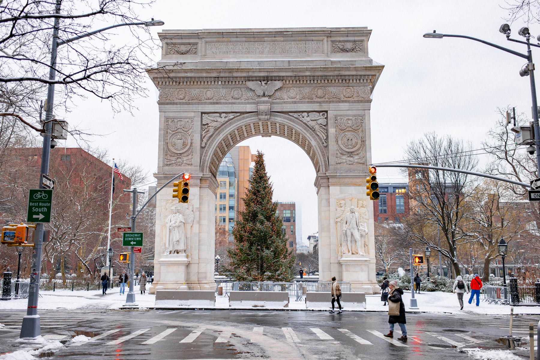 West Village in the snow